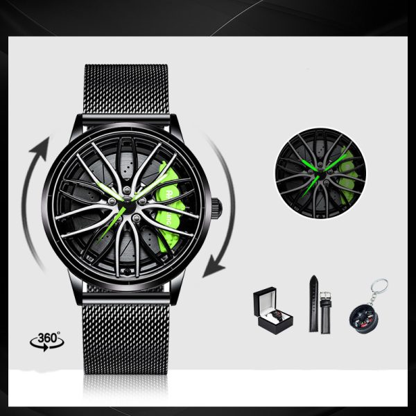 Skeleton Forged Caliper AMG488 Wheel Men's Watch - Image 7